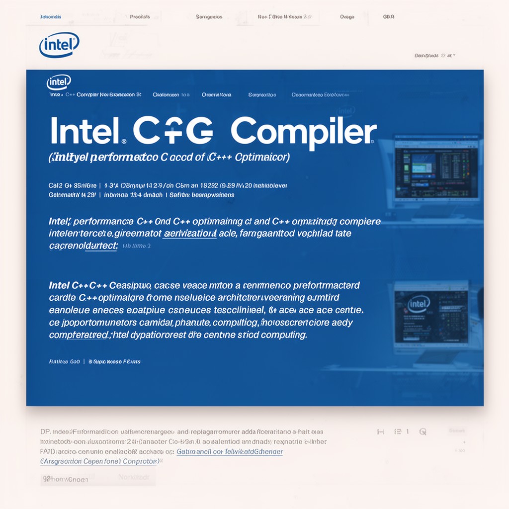 AI-generated illustration of Intel C++ Compiler