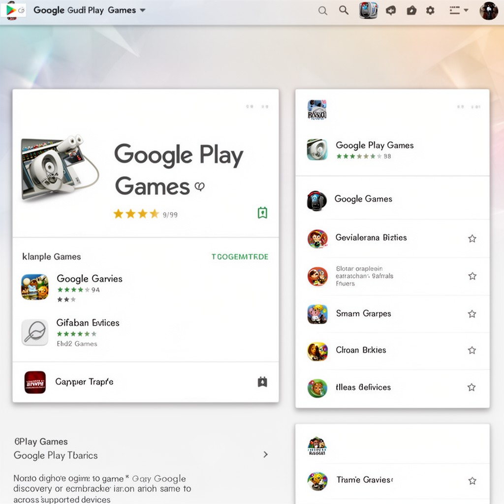 AI-generated illustration of Google Play Games