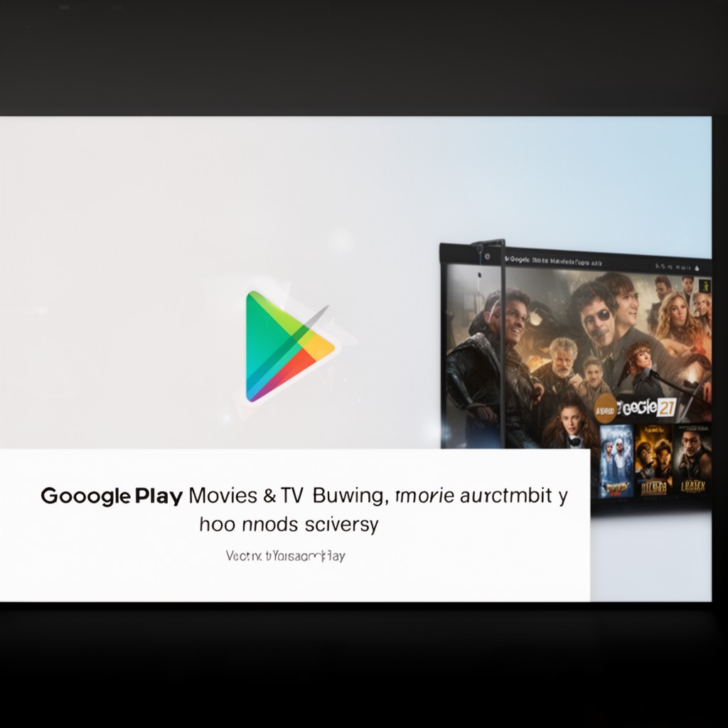 AI-generated illustration of Google Play Movies & TV