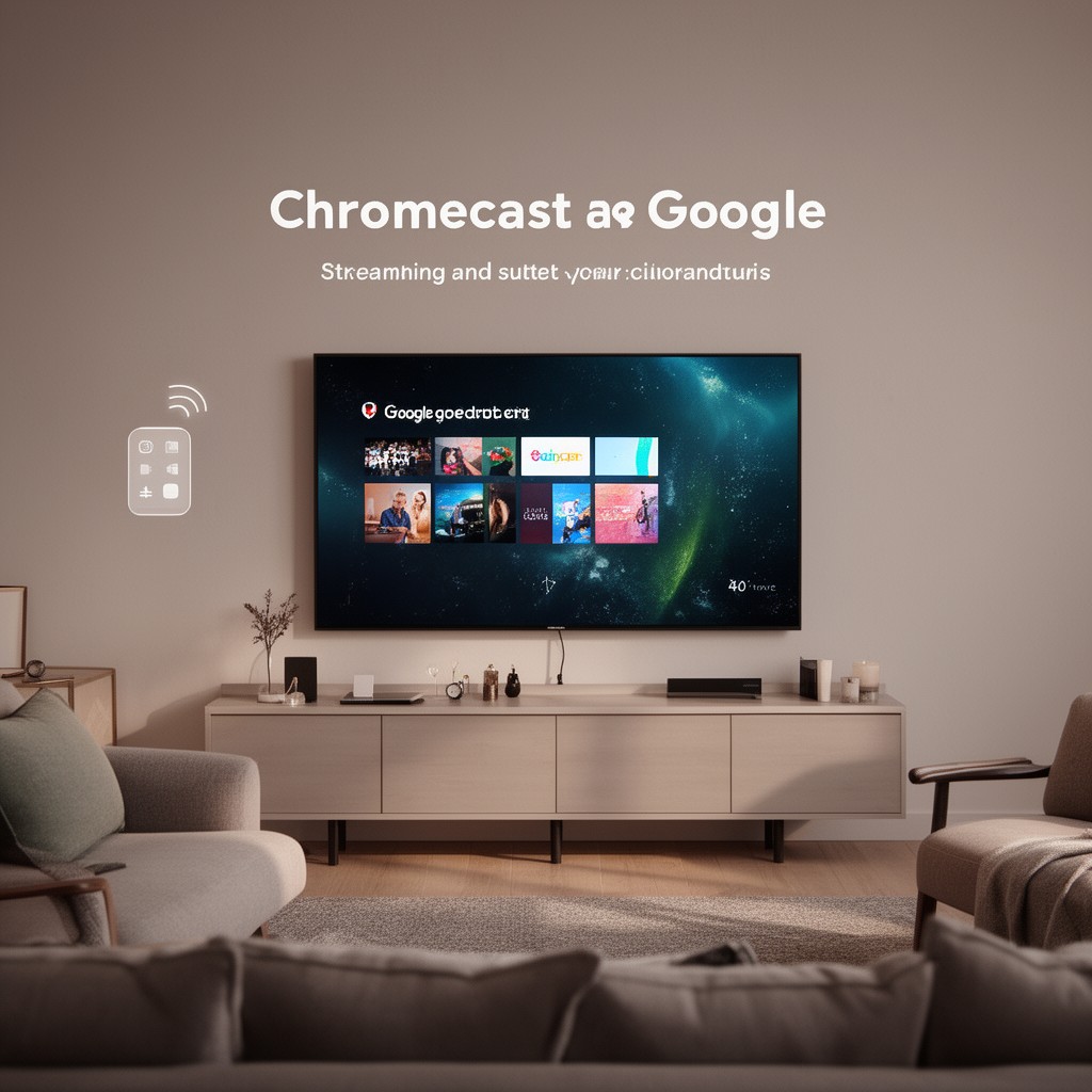 AI-generated illustration of Chromecast built-in