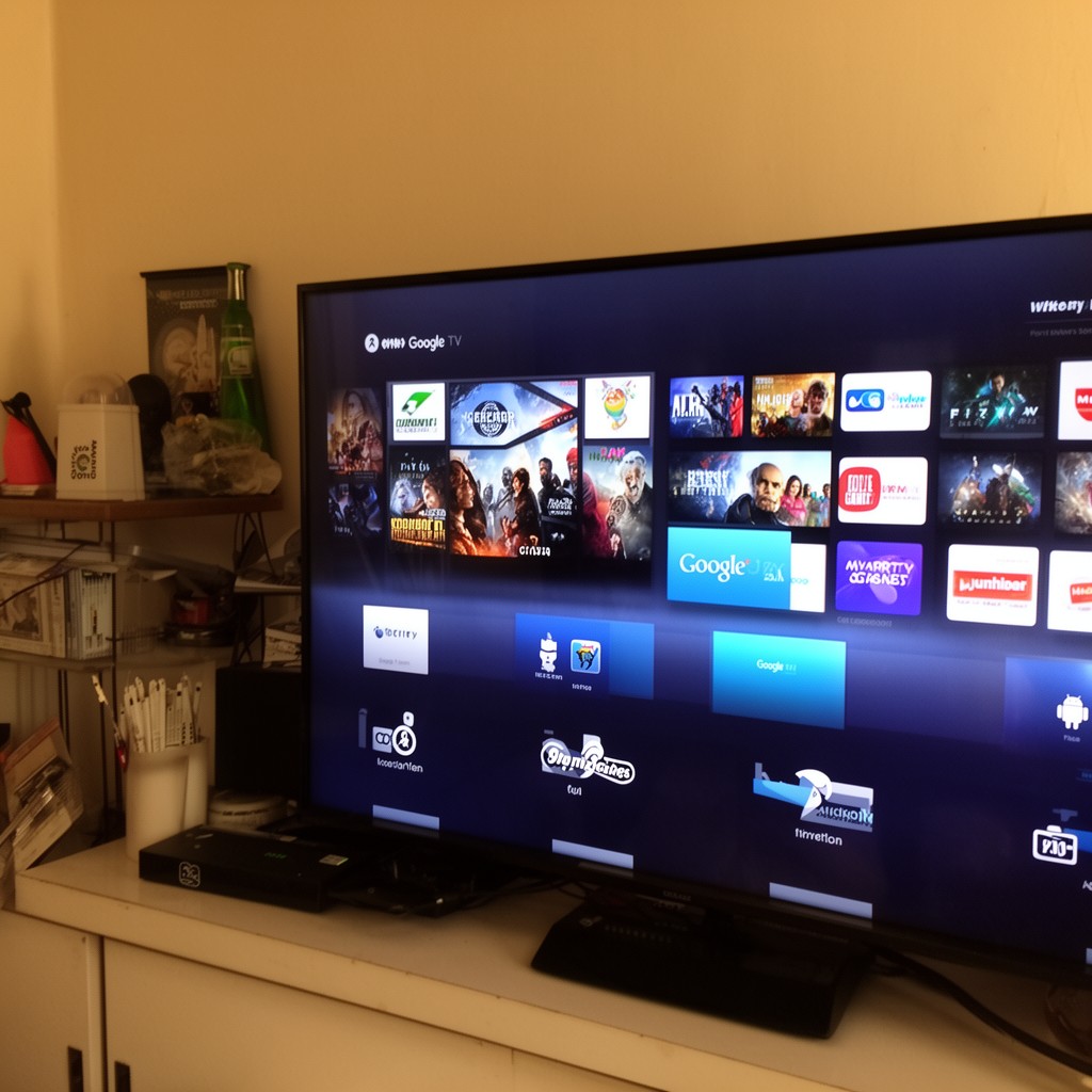 AI-generated illustration of Google TV