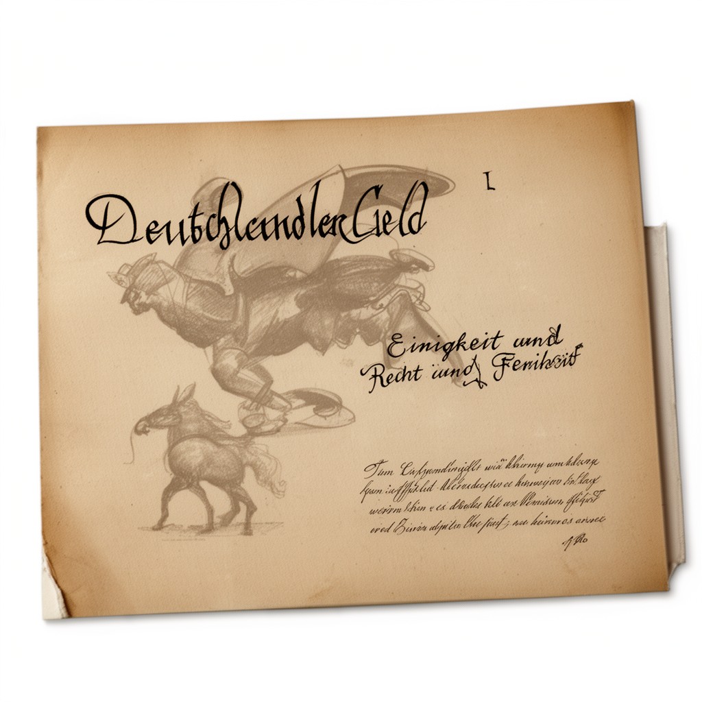 AI-generated illustration of Deutschlandlied