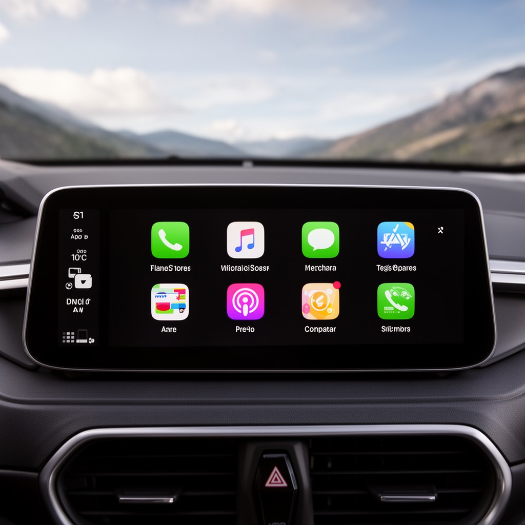 AI-generated illustration of Apple CarPlay