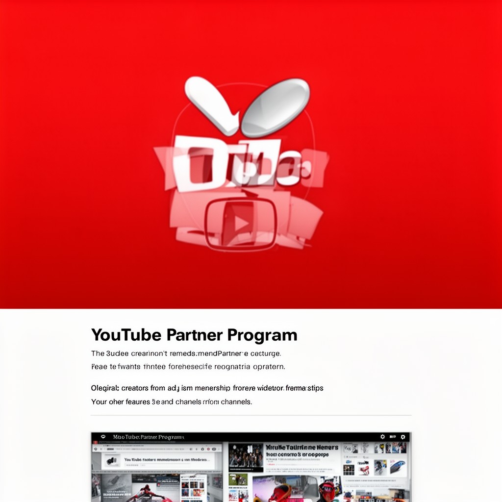 AI-generated illustration of YouTube Partner Program