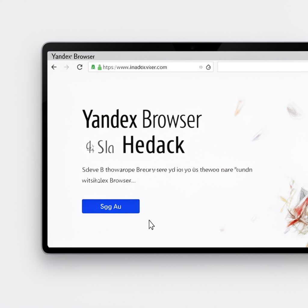 AI-generated illustration of Yandex Browser