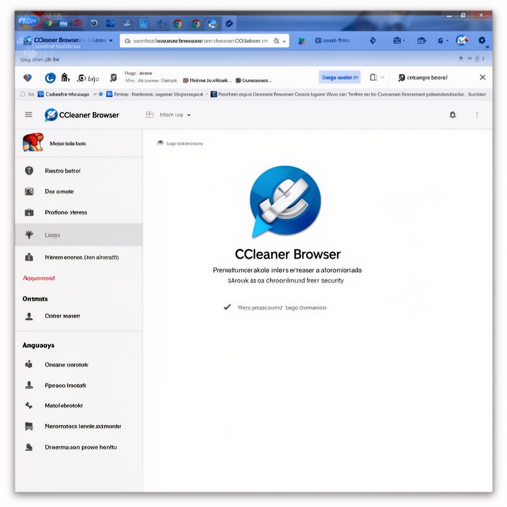 AI-generated illustration of CCleaner Browser