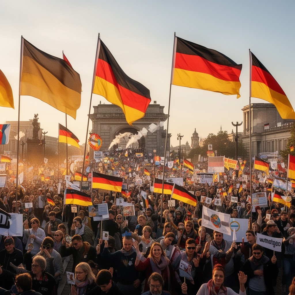 AI-generated illustration of German Unity Day