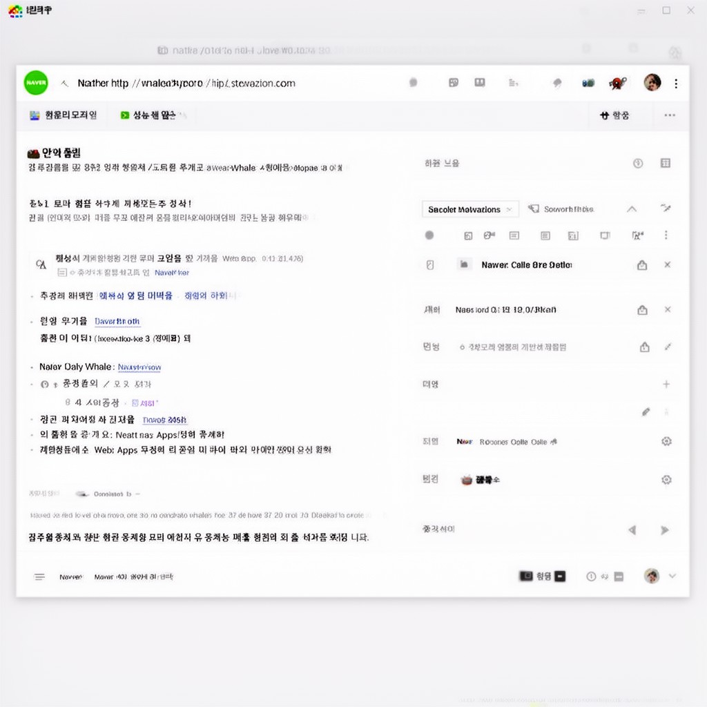 AI-generated illustration of Naver Whale