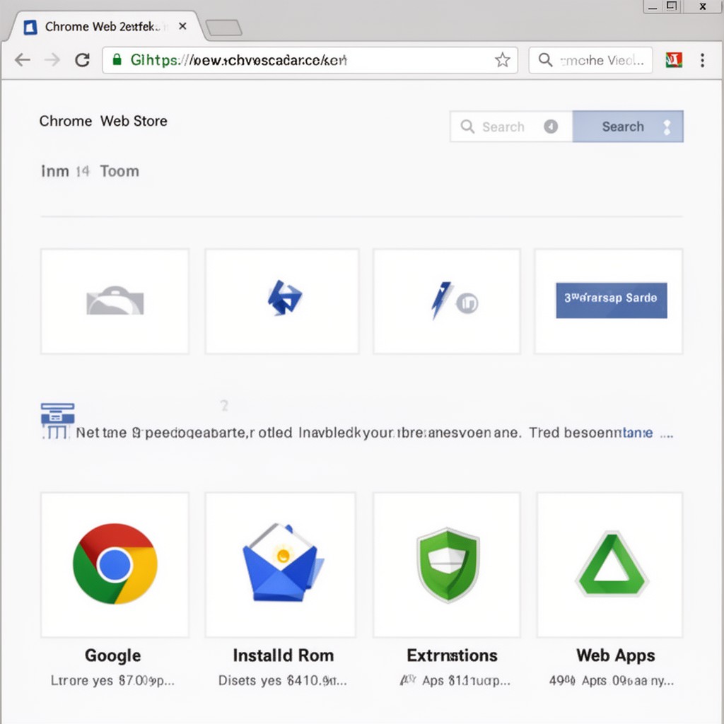 AI-generated illustration of Chrome Web Store