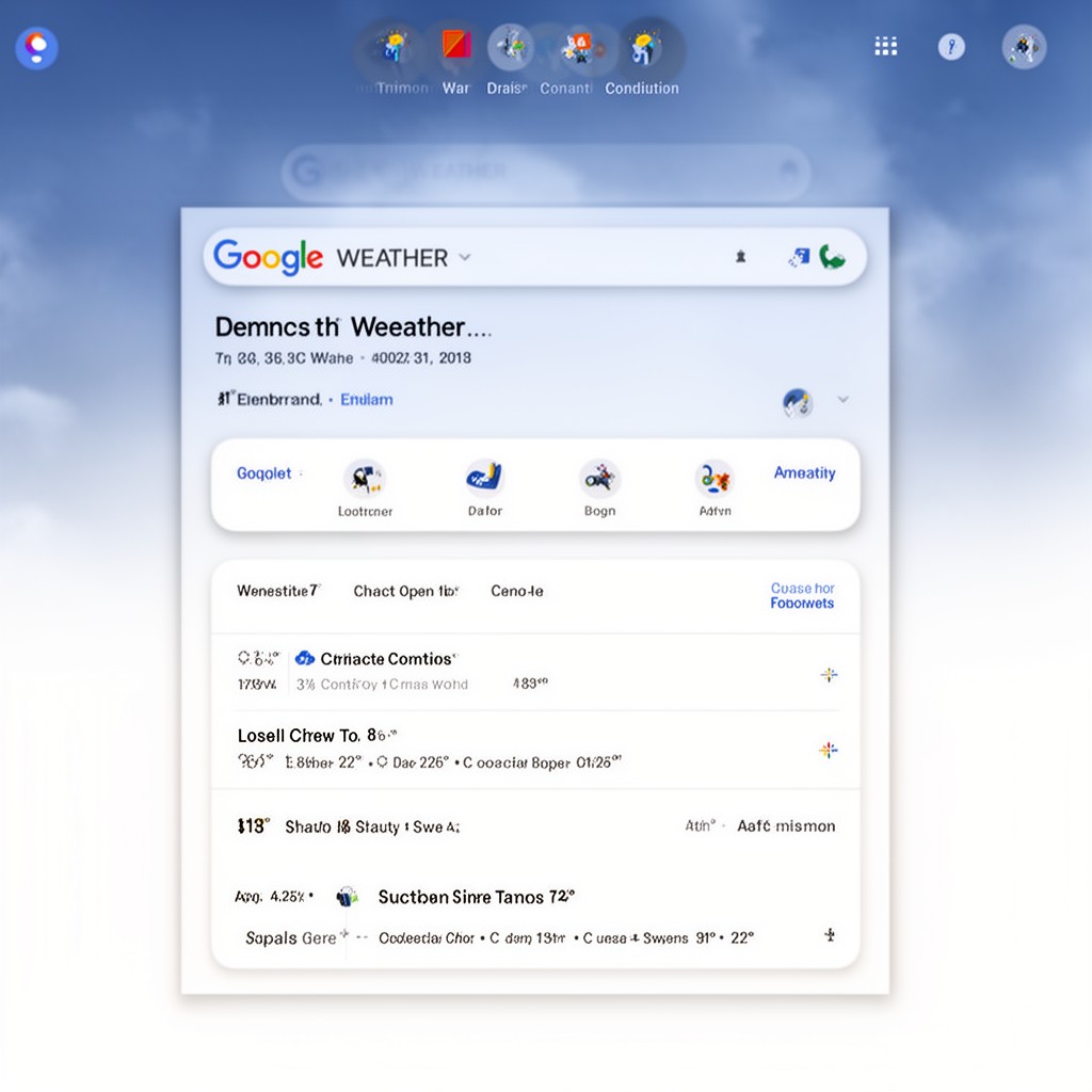 AI-generated illustration of Google Weather
