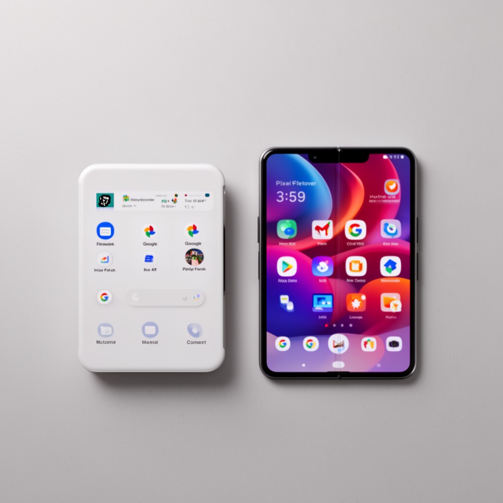 AI-generated illustration of Pixel Fold