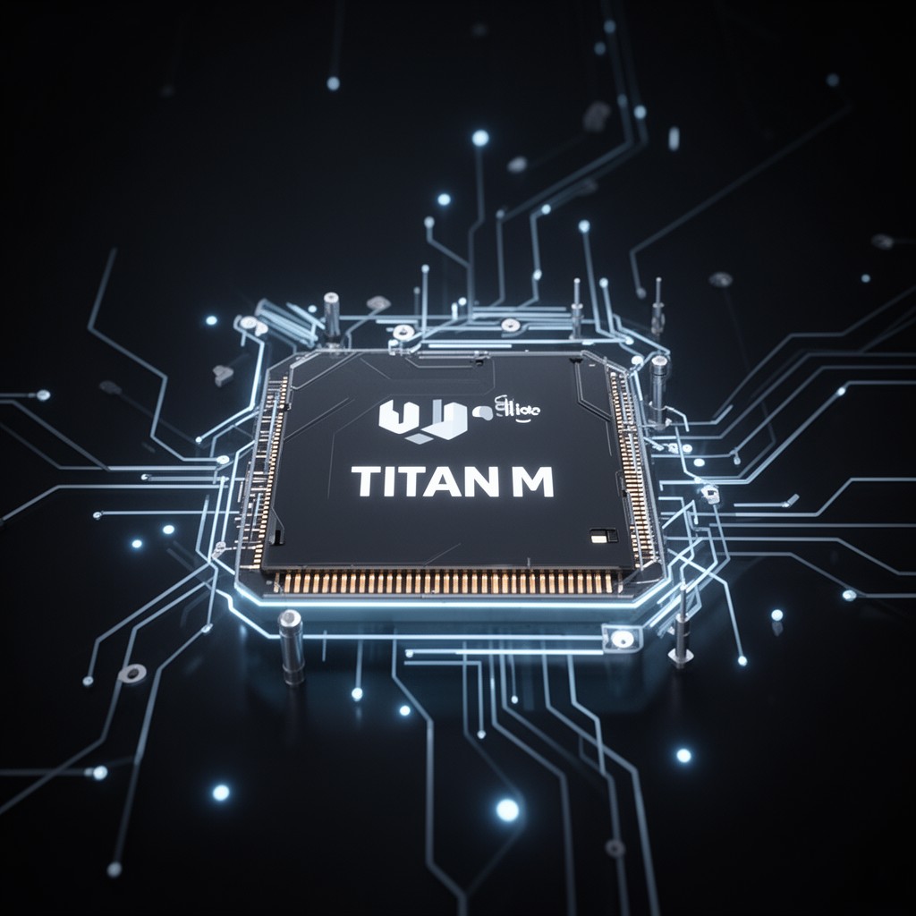 AI-generated illustration of Titan M security chip