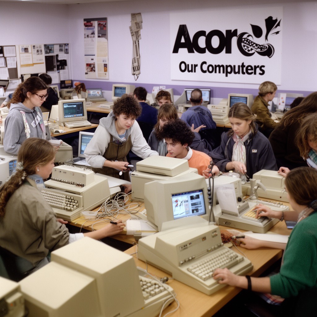 AI-generated illustration of Acorn Computers