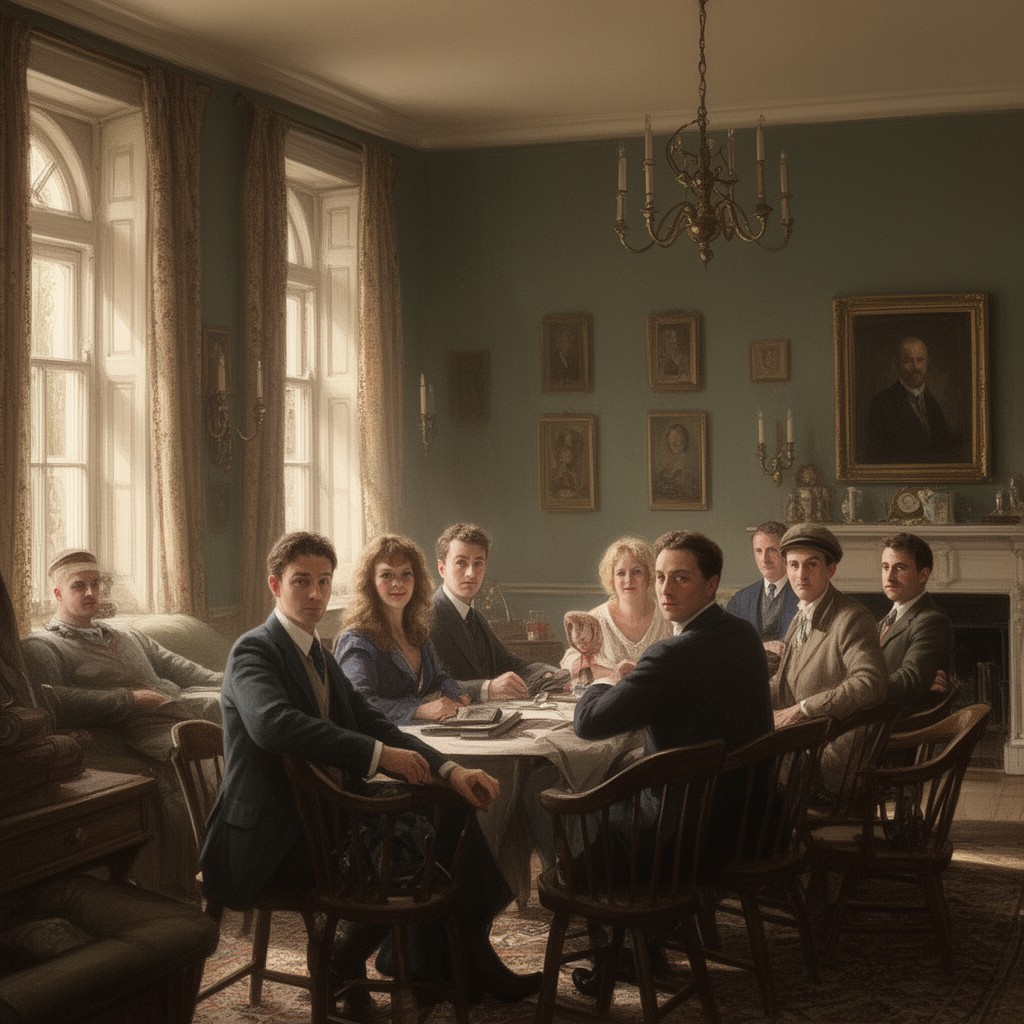 AI-generated illustration of Bloomsbury Group