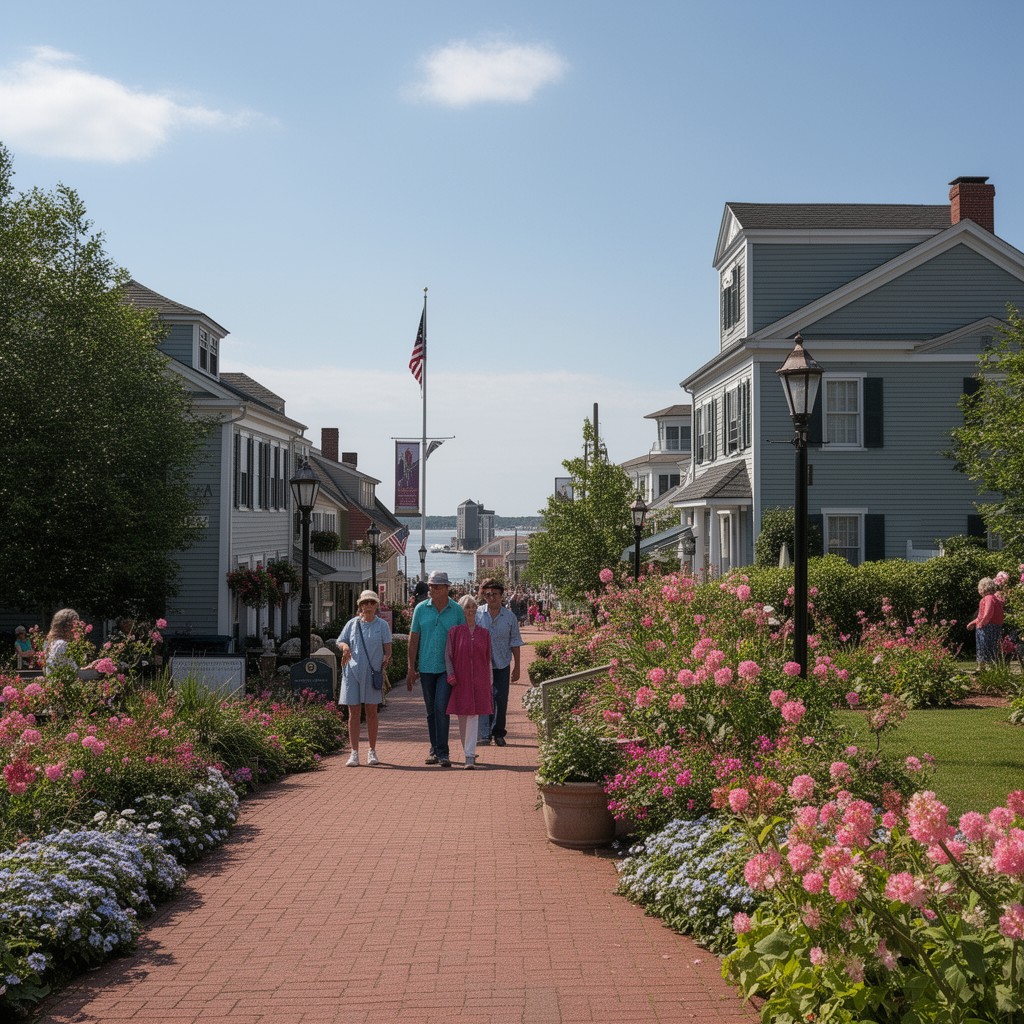 AI-generated illustration of Old Saybrook, Connecticut, United States