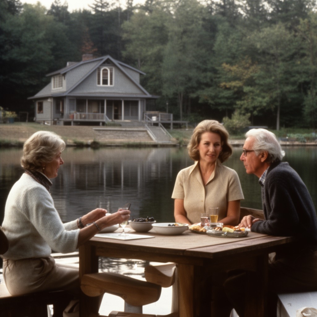 AI-generated illustration of On Golden Pond