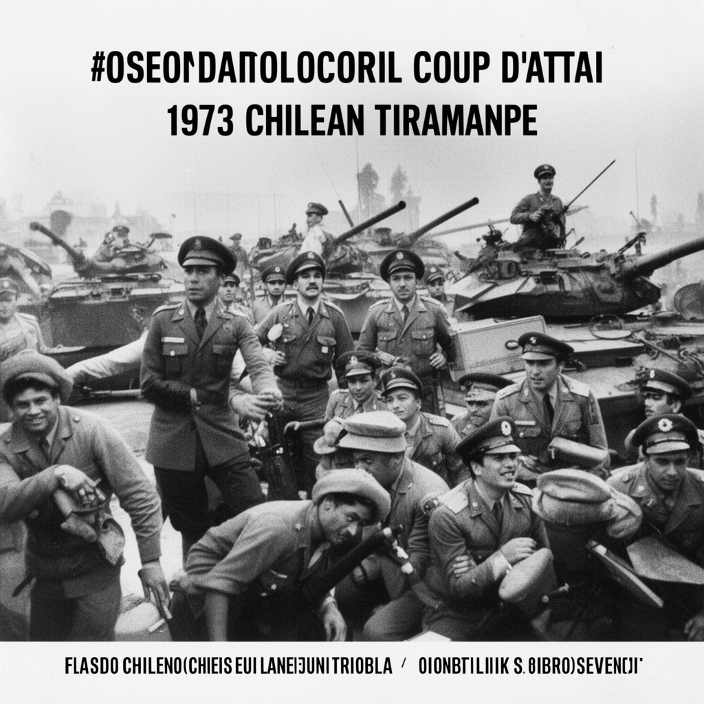 AI-generated illustration of 1973 Chilean coup d'état