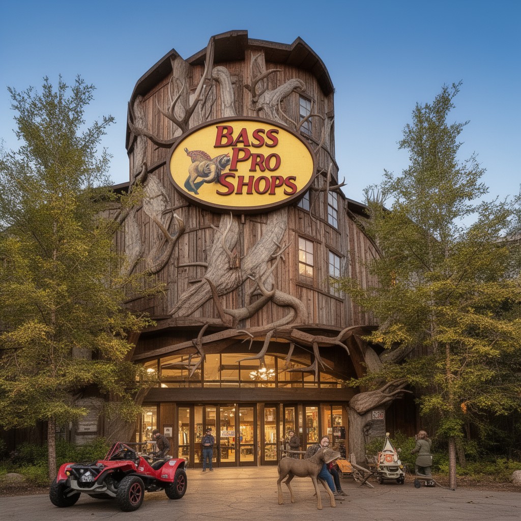 AI-generated illustration of Bass Pro Shops