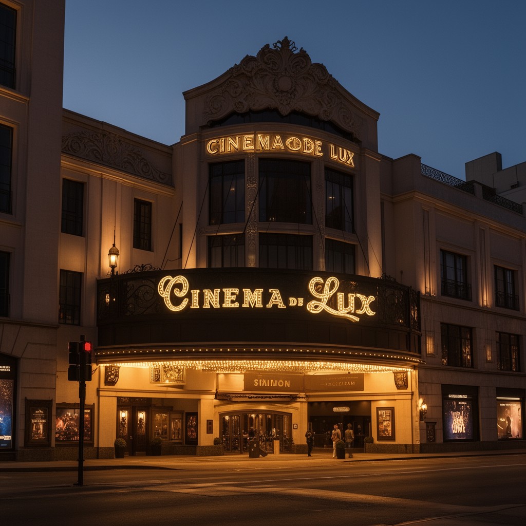 AI-generated illustration of Cinema de Lux