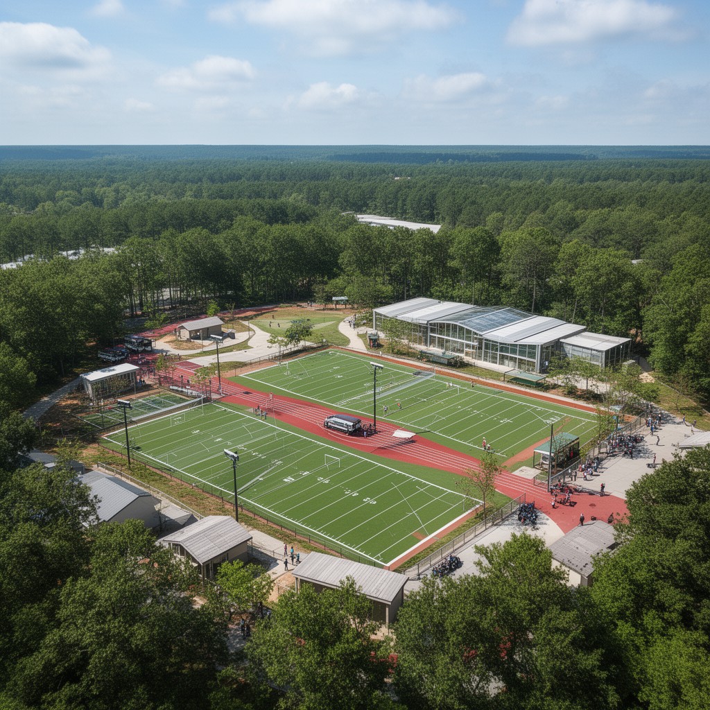 AI-generated illustration of North Main Athletic Complex