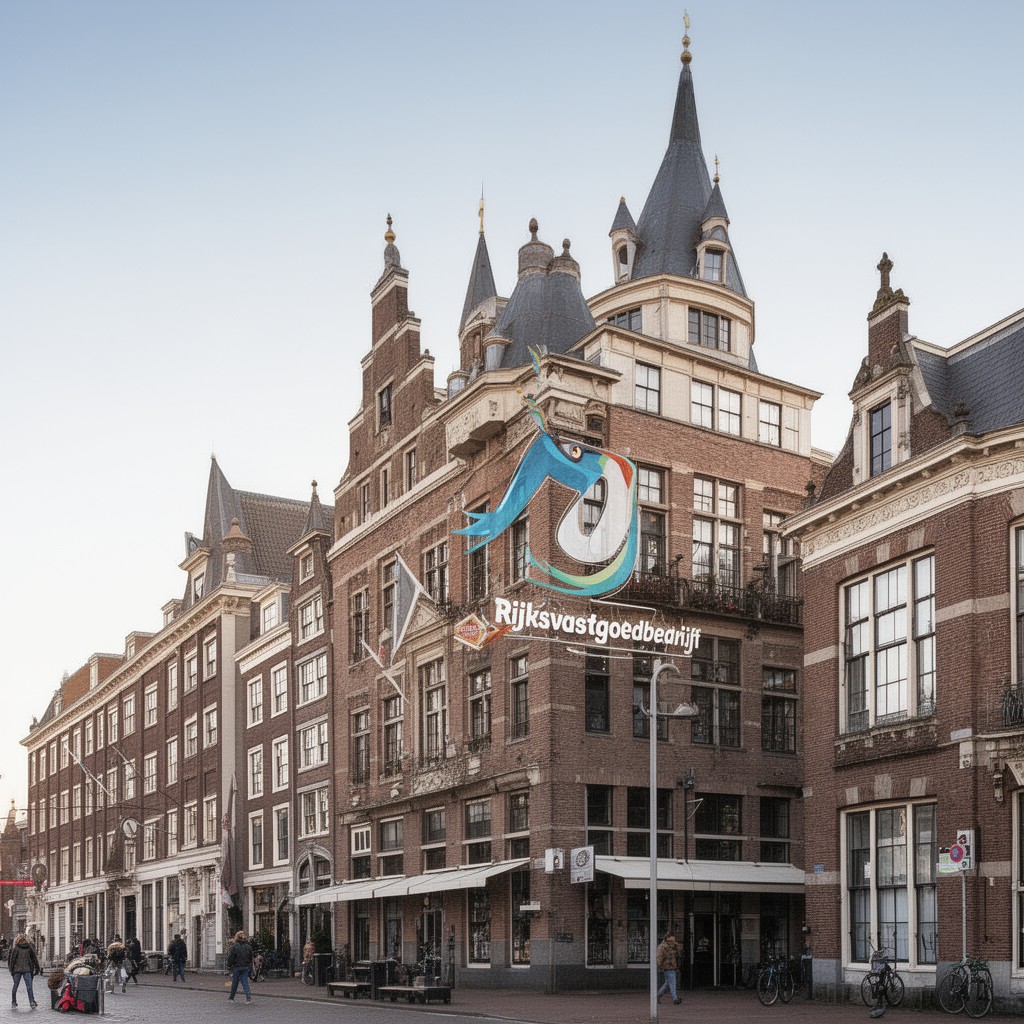AI-generated illustration of Rijksvastgoedbedrijf