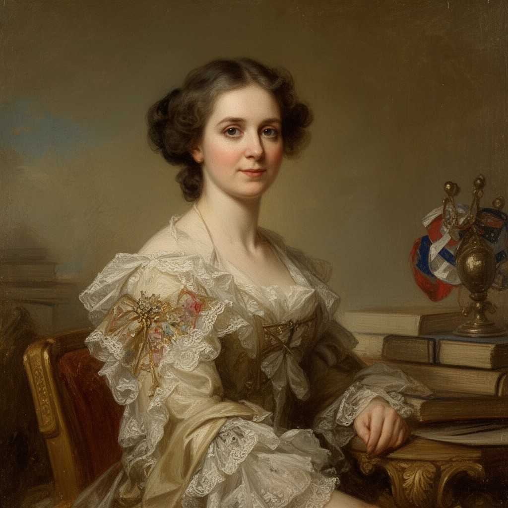AI-generated illustration of Margaret Kemble Gage