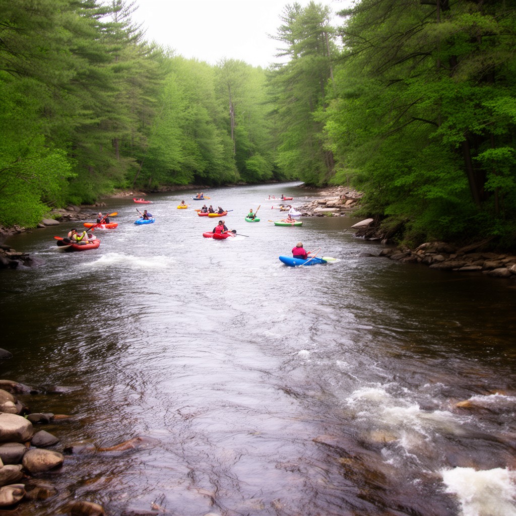 AI-generated illustration of Contoocook River