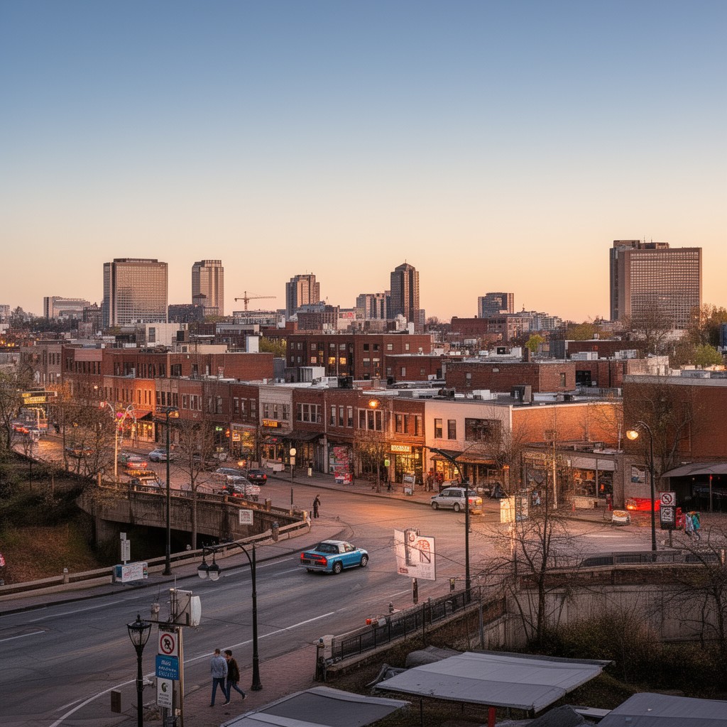 AI-generated illustration of Elgin, Illinois