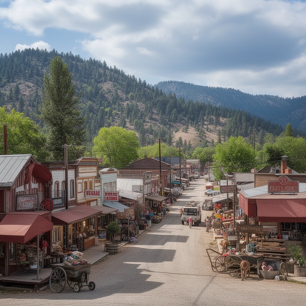 AI-generated illustration of Colfax, California