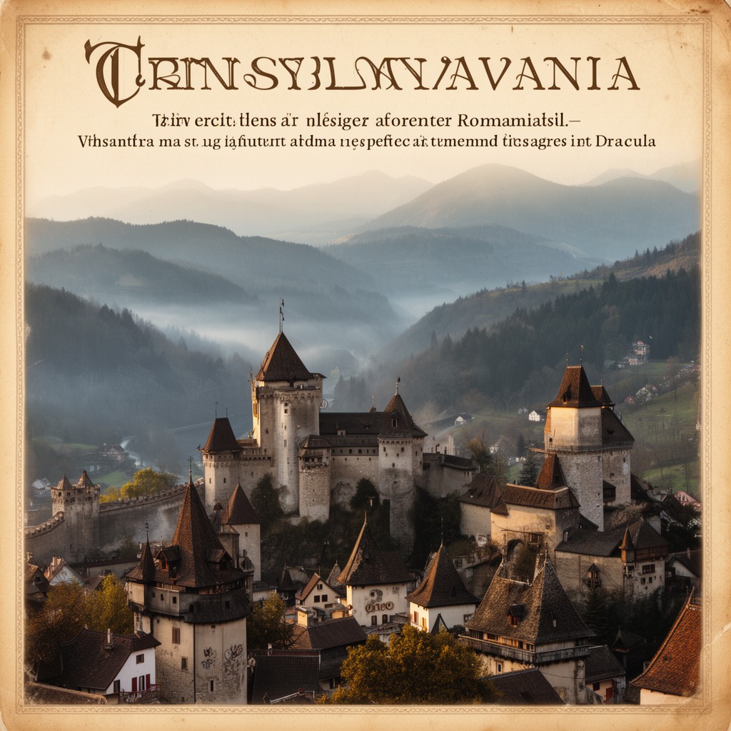 AI-generated illustration of Transylvania