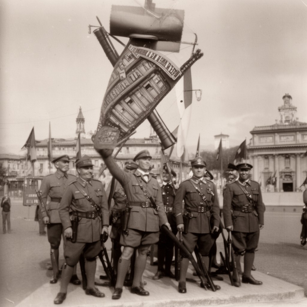 AI-generated illustration of Italian Fasces of Combat