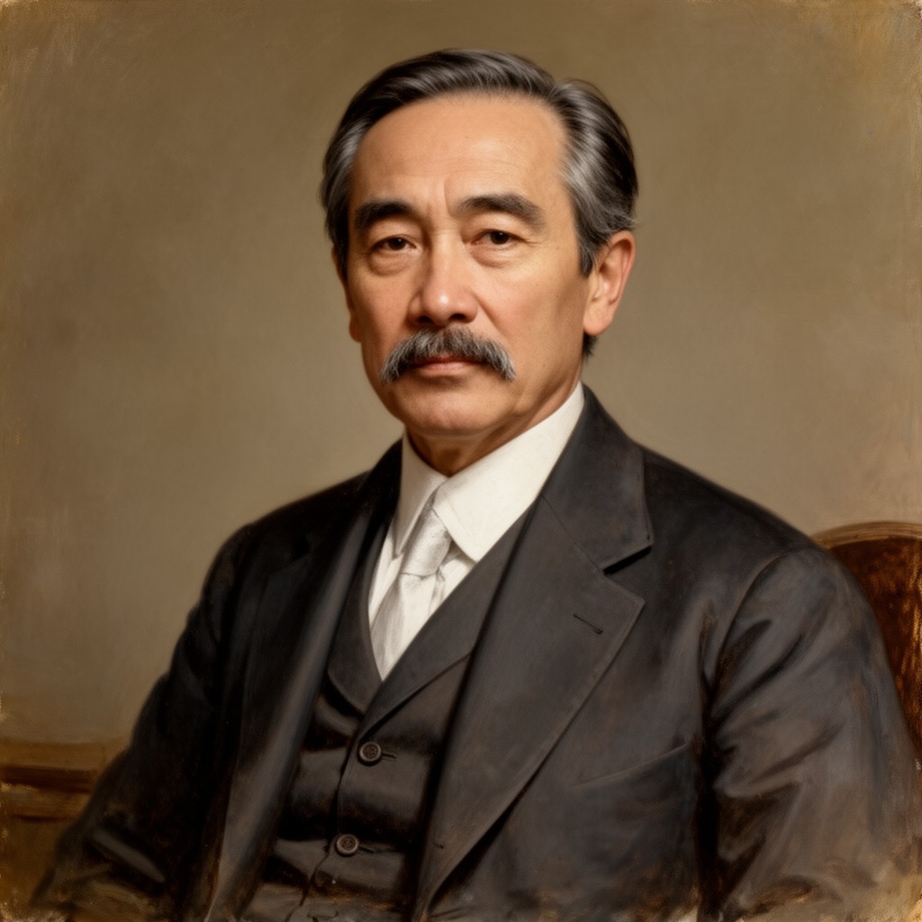 AI-generated illustration of Mori Arinori