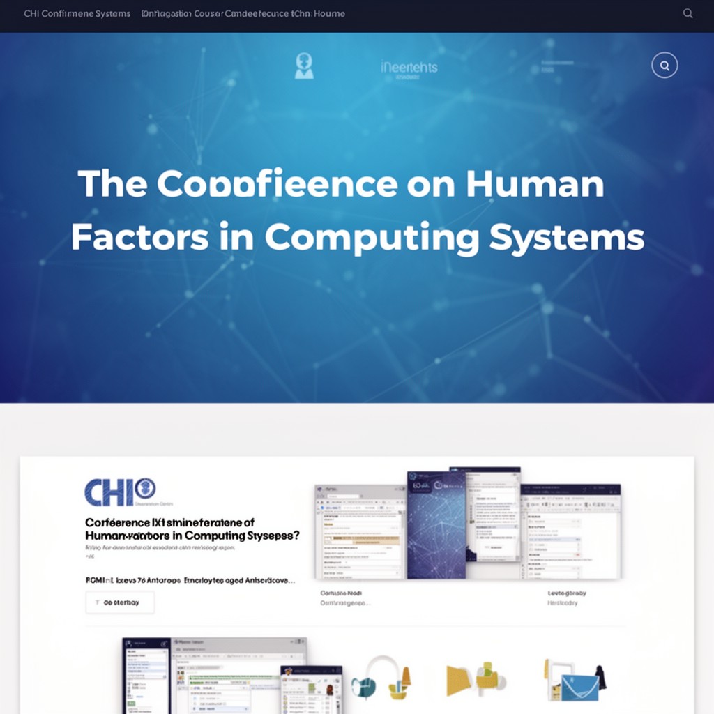 AI-generated illustration of CHI Conference on Human Factors in Computing Systems