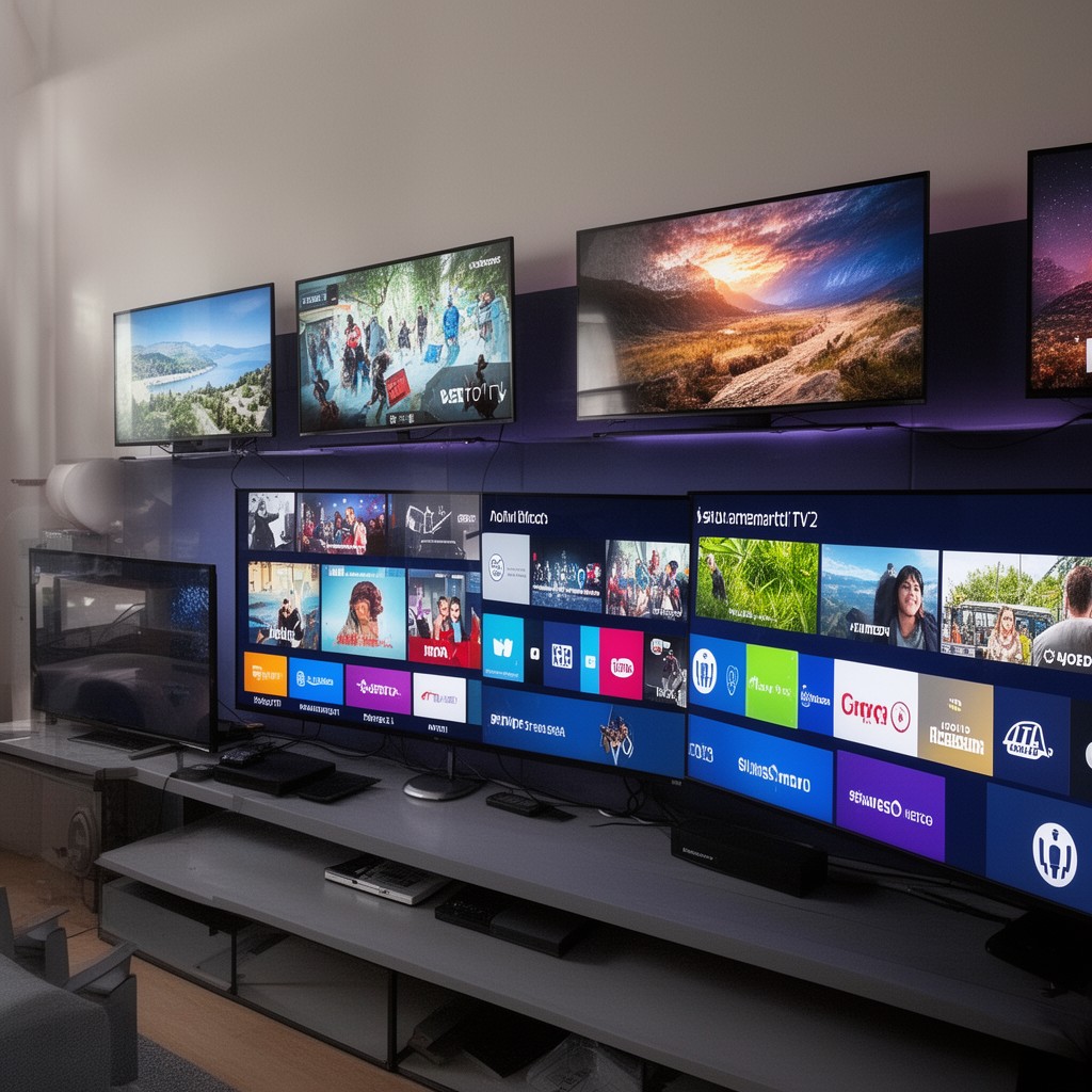 AI-generated illustration of Philips smart TVs