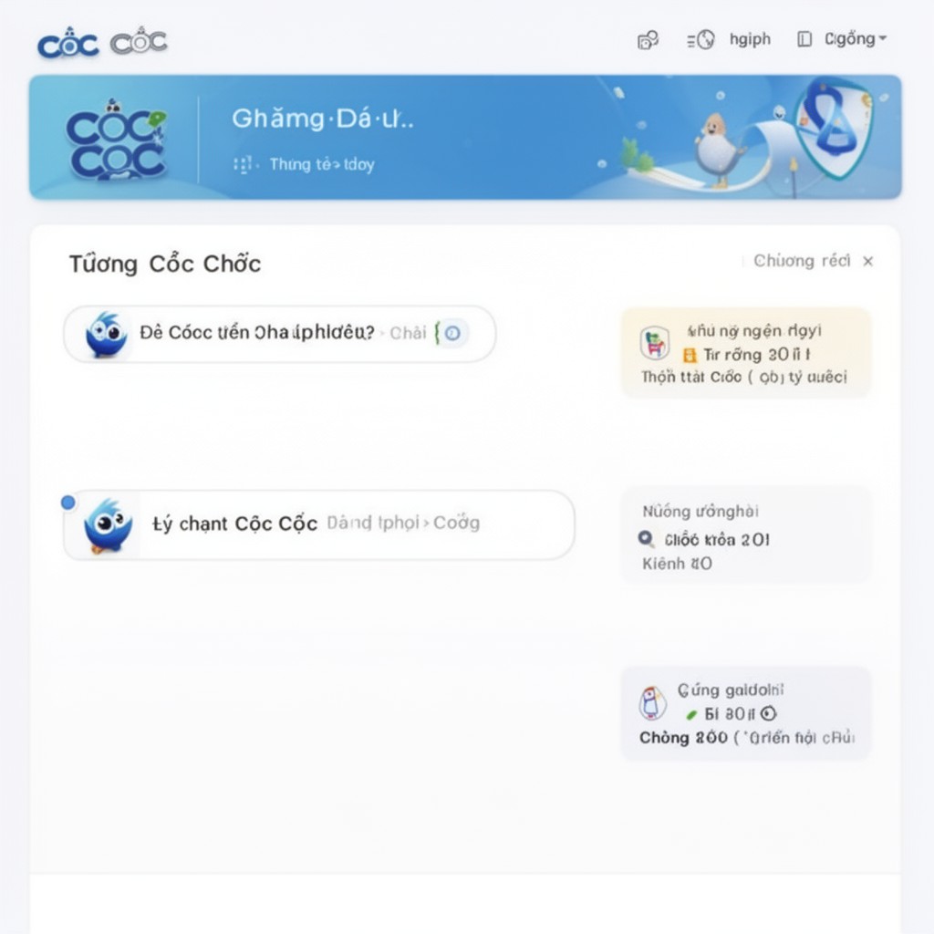 AI-generated illustration of Cốc Cốc
