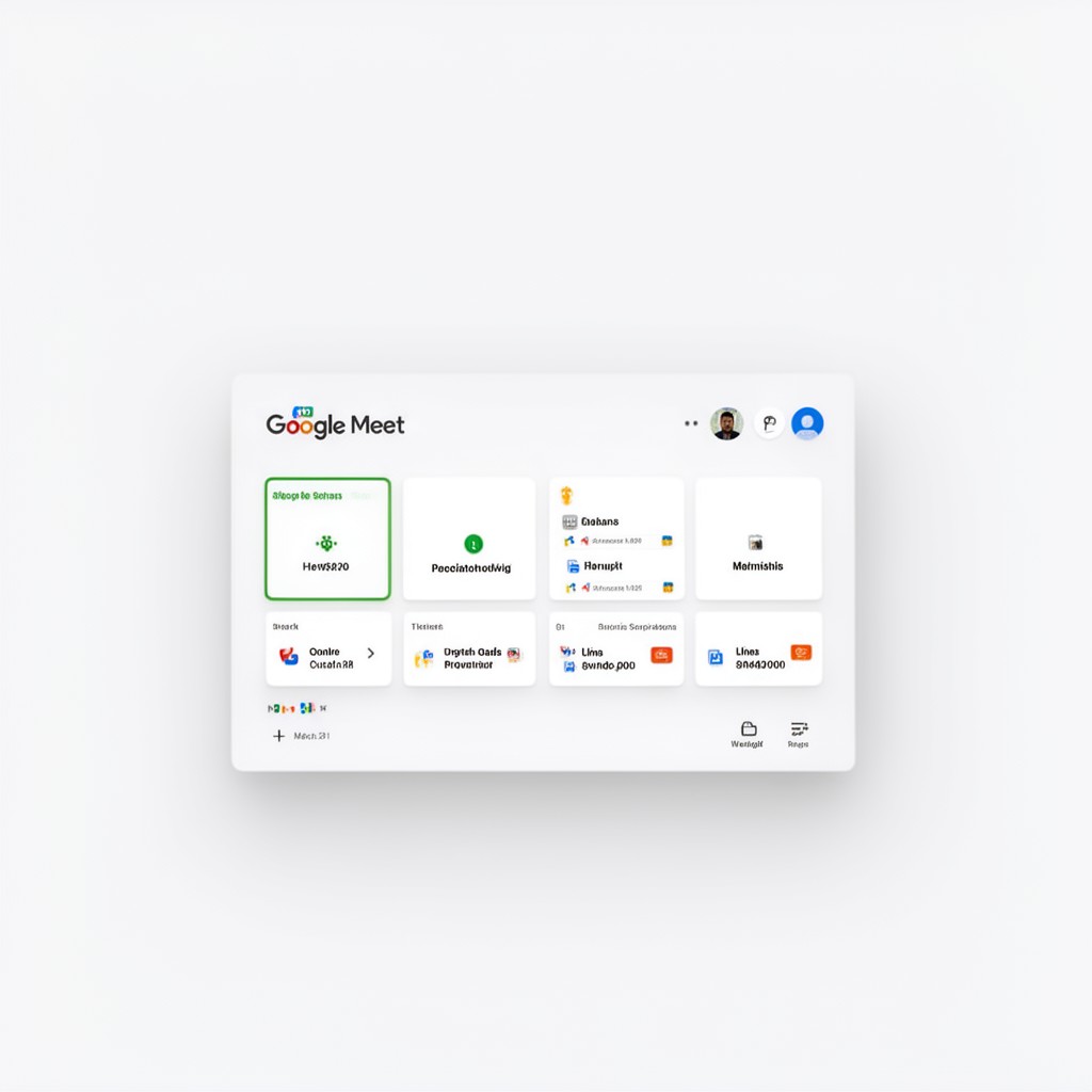 AI-generated illustration of Google Meet