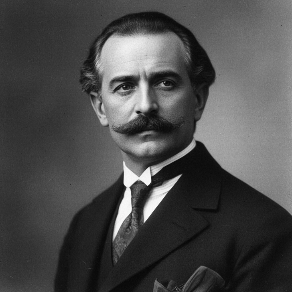 AI-generated illustration of Gabriele D'Annunzio
