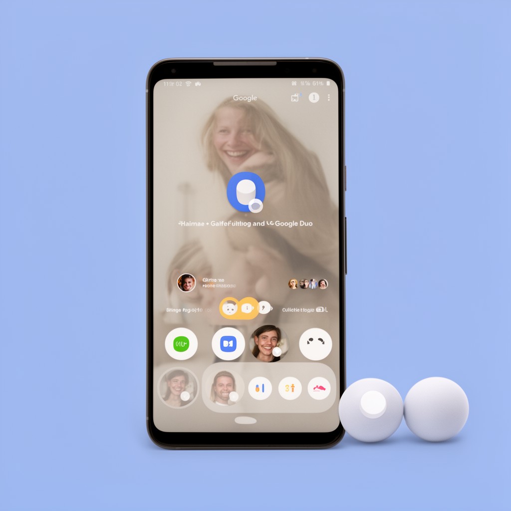 AI-generated illustration of Google Duo
