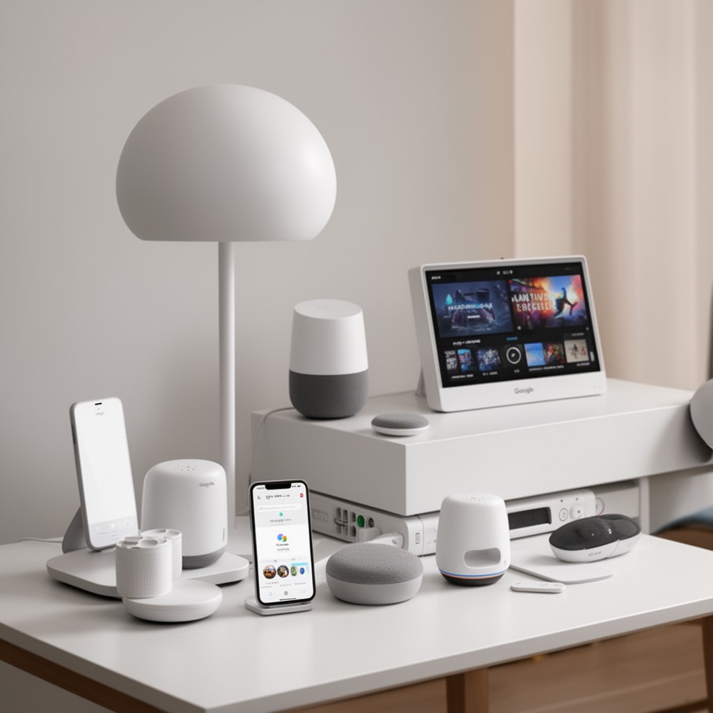 AI-generated illustration of Google Home ecosystem