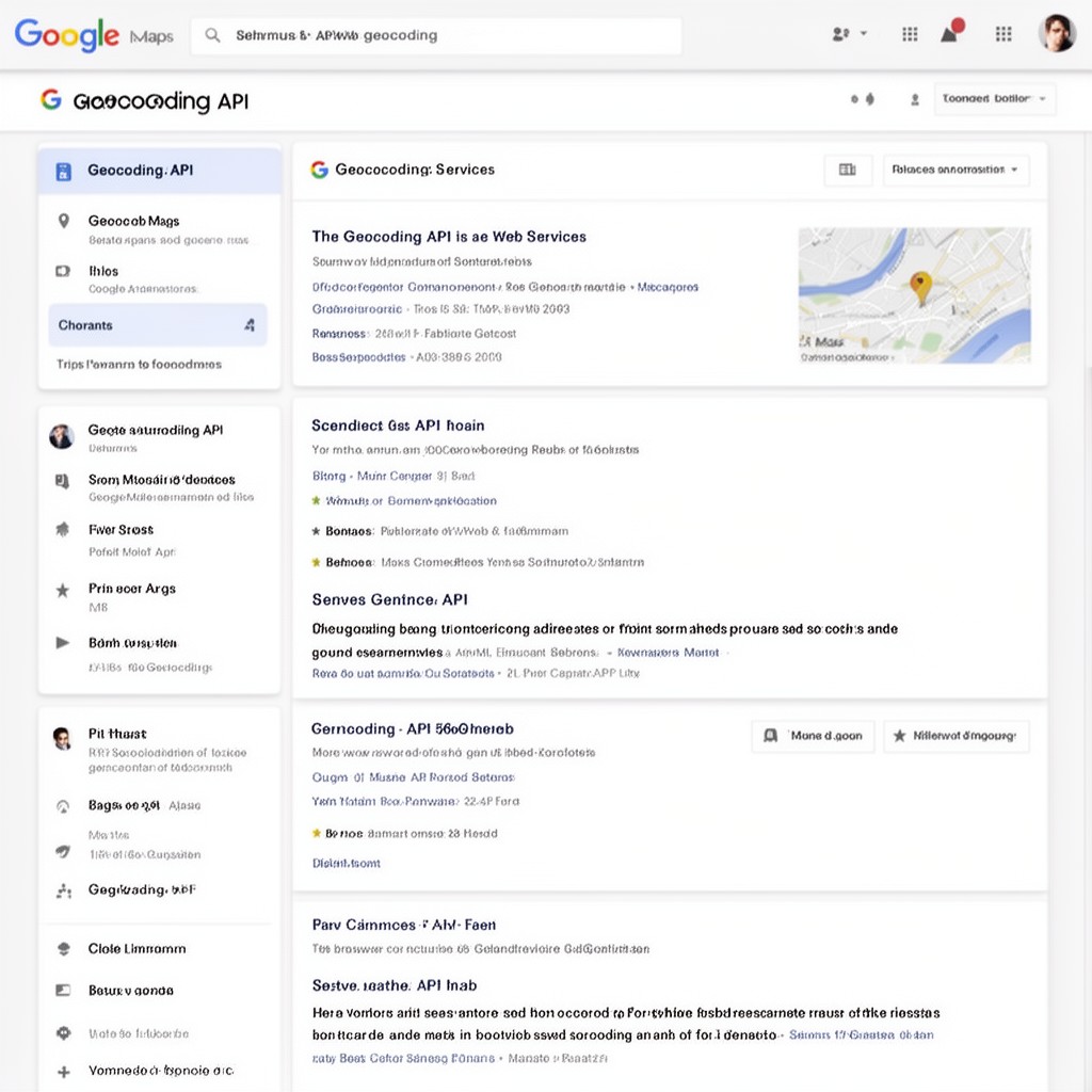 AI-generated illustration of Geocoding API