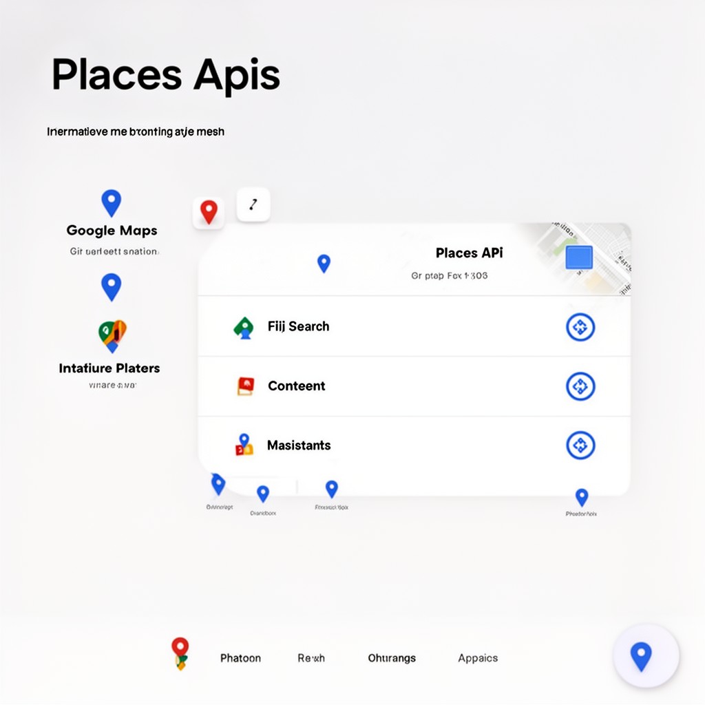 AI-generated illustration of Places API
