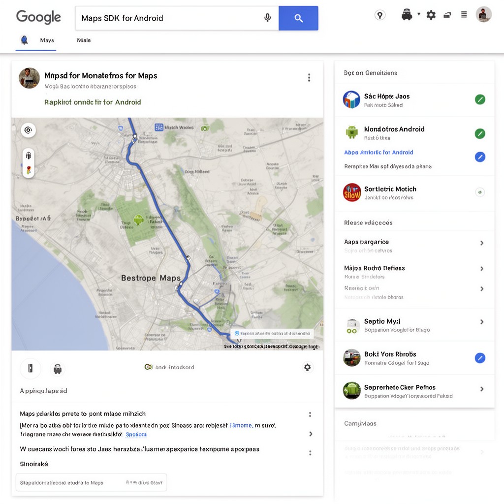 AI-generated illustration of Maps SDK for Android