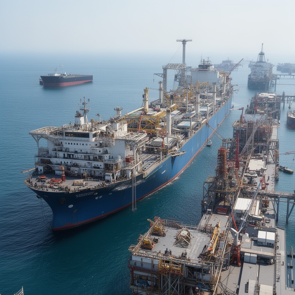AI-generated illustration of Samsung Heavy Industries
