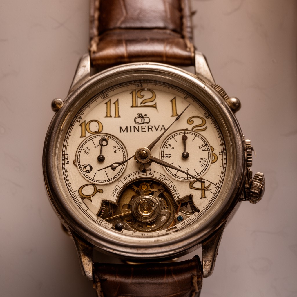 AI-generated illustration of Minerva (watch manufacturer)