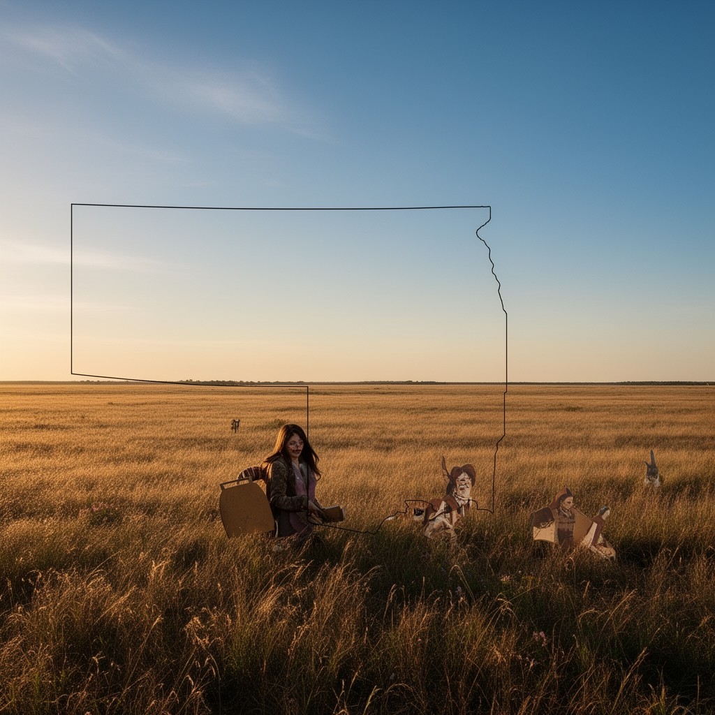 AI-generated illustration of U.S. state of Oklahoma