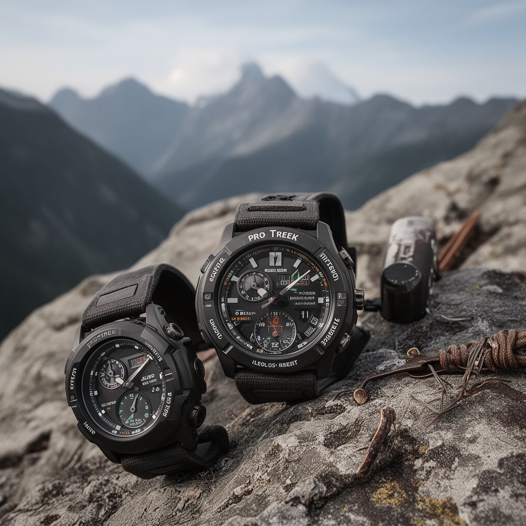AI-generated illustration of Pro Trek outdoor watches