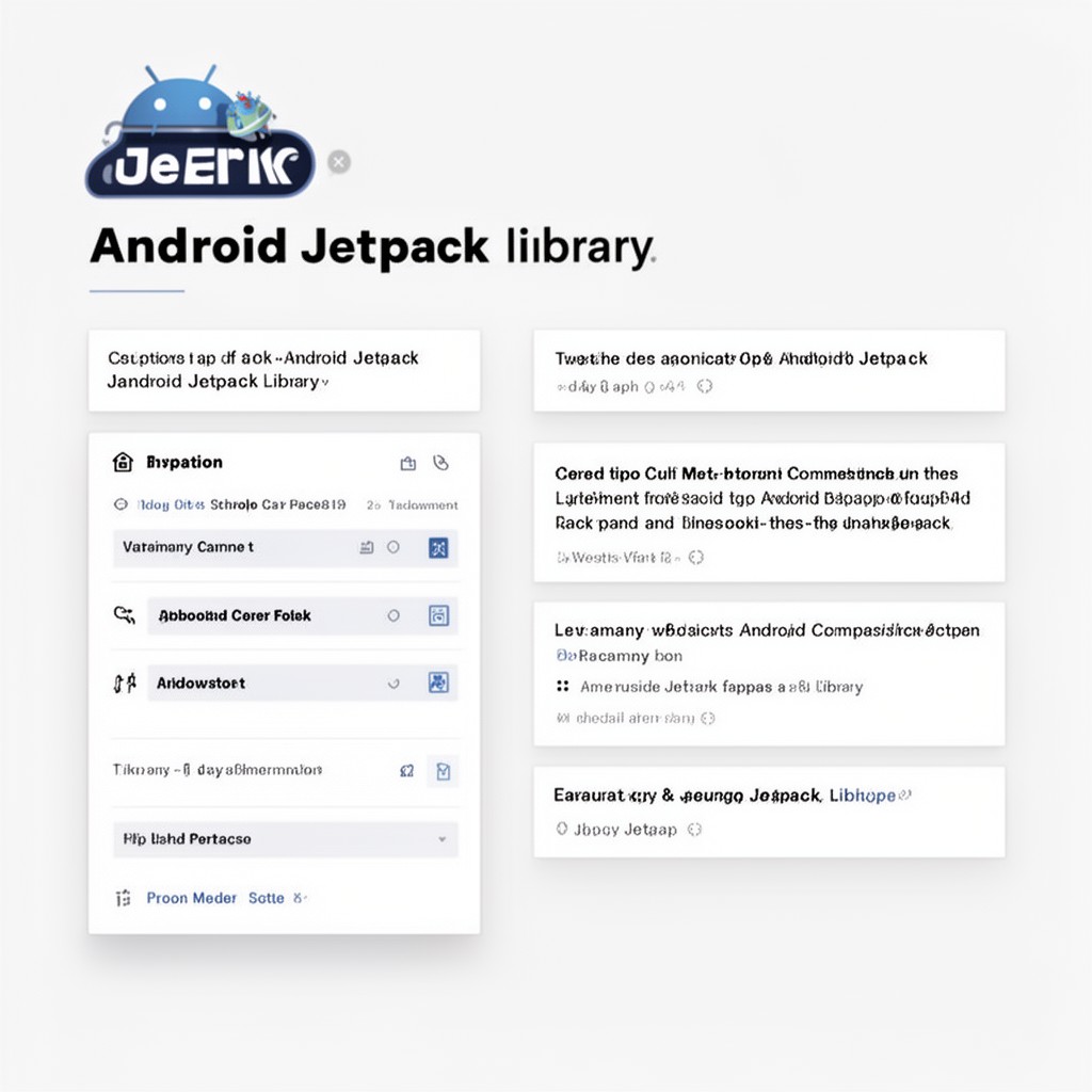 AI-generated illustration of Android Jetpack library