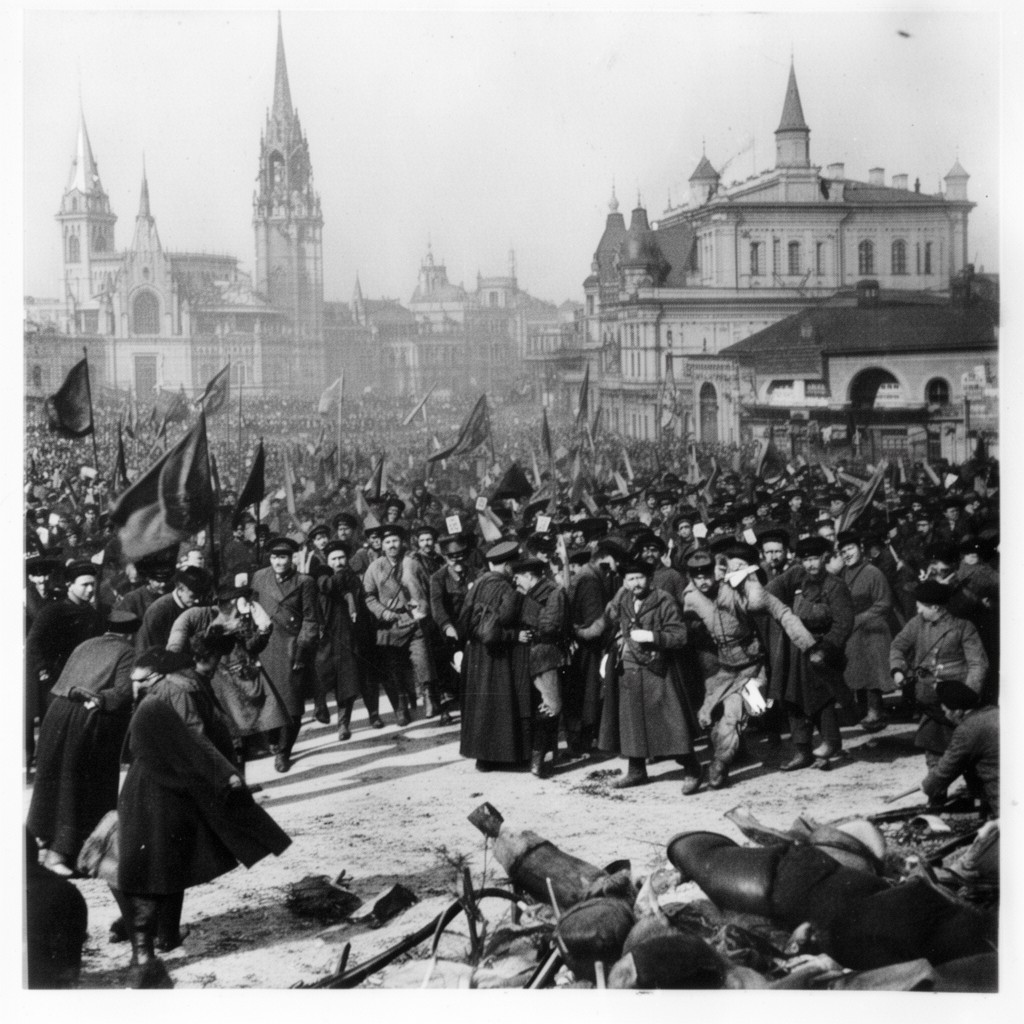AI-generated illustration of Russian Revolution