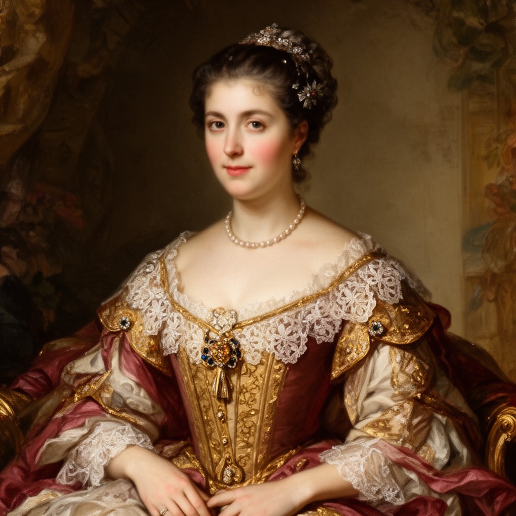 AI-generated illustration of Marie Louise d’Orléans