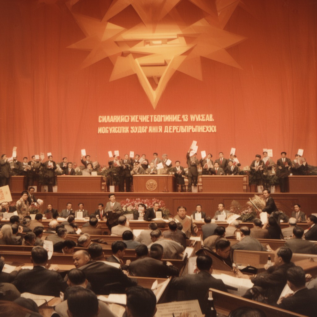AI-generated illustration of Party Congress